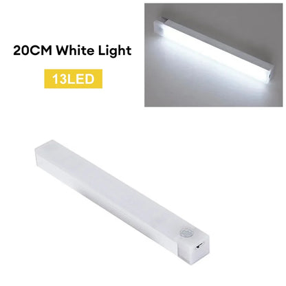 Luz de LED com sensor de movimento sem fio da Vmstore10, luz de noite recarregável tipo C para armários, escadas e cozinhas